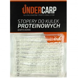 Undercarp Stopery do kulek proteinowych baryłkowe – przezroczyste