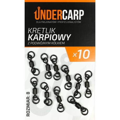 Undercarp Krętlik karpiowy z podwójnym kółkiem roz 8