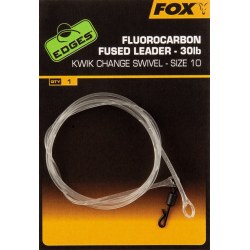 Fox Edges Fluorocarbon Fused Leaders Size 10
