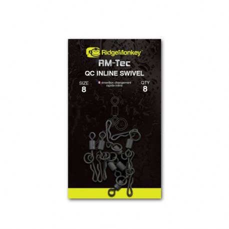 Ridge Monkey RM-Tec Quick Change Inline Swivel size 8